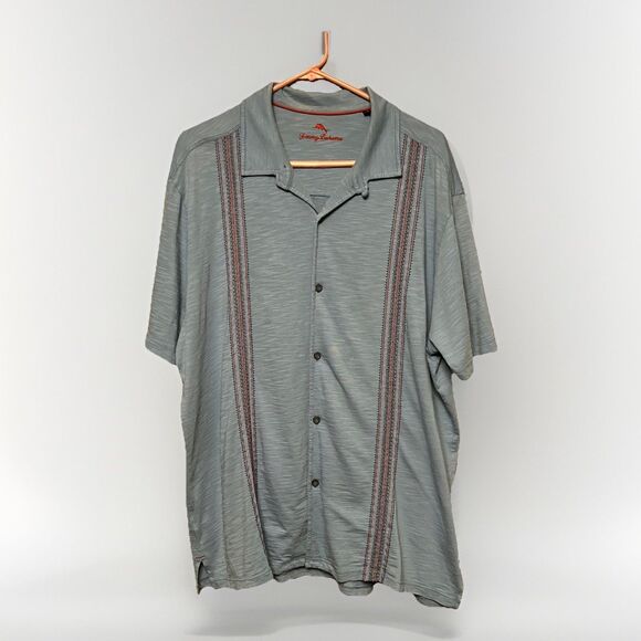 Tommy Bahama Men's XL Shirt Button Down Pima Cotton Blue - Picture 1 of 7
